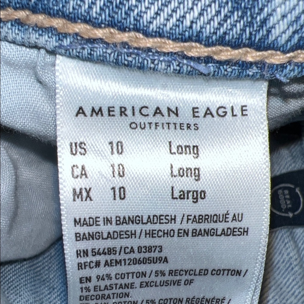 American Eagle Outfitters Light Blue Stretch Denim - Picture 3 of 5